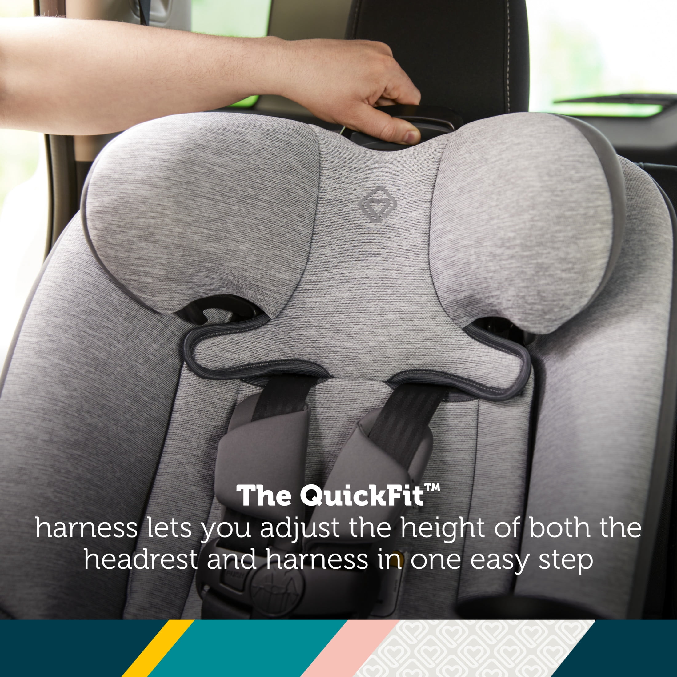 Safety 1ˢᵗ QuickFit All-in-One Convertible Car Seat, Biscuit