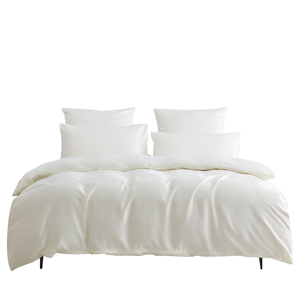 Originalsourcing 3 Pcs King Duvet Cover, Zipper Closure Sexy Silky