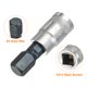 thumbnail image 4 of Uxcell Hex Bit Socket de 1/4" de transmisión H8 de acero S2, adaptador de socket hexagonal para tornillos y taladros, para reparación de tuercas y pernos de eje en casa y automóvil., 4 of 7