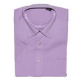 thumbnail image 1 of Gravity Threads Mens Dress Shirt Short Sleeve Design, M Lilac, 1 of 1