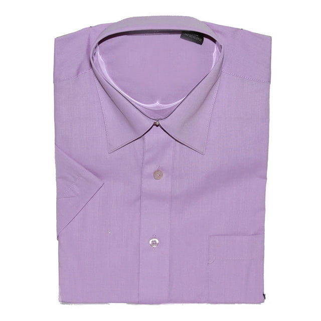 Gravity Threads Chemise Habillée pour Homme à Manches Courtes, 2TG Lilas
