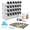 Silver, variant on 2 Pack Metal Wire Spice Organizer Rack Free Standing & Wall Mount Seasoning Jars Rack hold 24 Spice Jars for Kitchen in Black