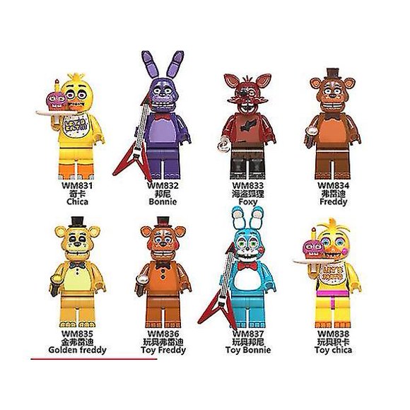2023-8pcs Five Nights At Freddy's Fit Fnaf Toy Kids Birthday Gifts.a