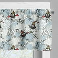 thumbnail image 3 of Ambesonne Owls Valance Pack of 2, Winter Snow Xmas Doodle, 54"X12", Multicolor, 3 of 5