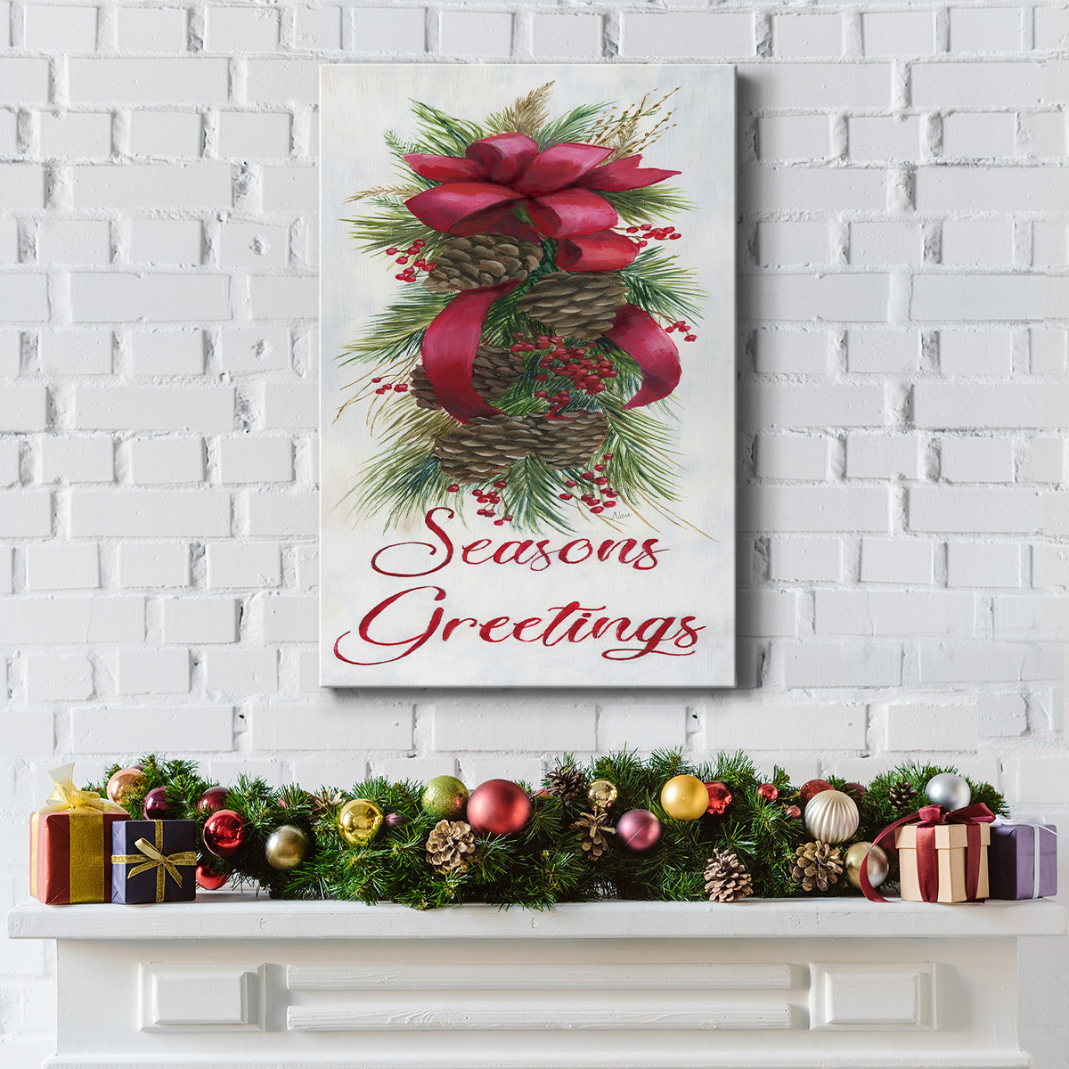 Seasons Greetings- Gallery Wrapped Canvas