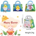 thumbnail image 6 of Jlong Easter Gift Bags Reusable Tote Bag With Handle, Bunny Easter Egg Non-Woven Felt Treat Bag for Holiday Party Favors and Egg Hunt, 4PCS, 6 of 9