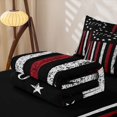 thumbnail image 5 of Erosebridal American Flag Zipper Queen Comforter Set with Fitted Sheet and 2 Pillowcases,Vintage Stars Print Zipper Bedding Set For Boys,Black Reversible,4-Piece, 5 of 7