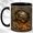 Black, variant on Fiery Skull Coffee Mug, Dark Gothic Mug, Ceramic 11 oz
