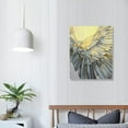 thumbnail image 3 of ARISTURING Angel Wings Canvas Wall Art Large Grey and Gold Abstract Pictures White Feather Painting Angel Wings Canvas Prints Gold Foil Artwork Angel Wings Poster Blue Gold Gray Art, 3 of 4