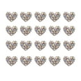 thumbnail image 1 of 20 piezas 3D corazón uñas arte calcomanías diamantes de imitación diamantes taladros decoración de manicura, 1 of 6