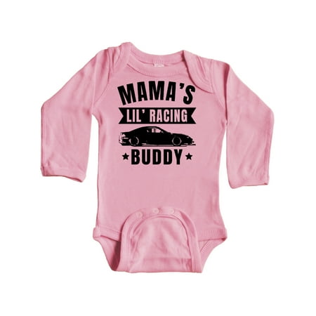

Inktastic Mamas Lil Racing Buddy Gift Baby Boy or Baby Girl Long Sleeve Bodysuit