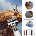 thumbnail image 6 of Highland Cow 8FT Round Area Rugs for Living Room Rustic Art Calf in A Lush Farmhouse Grassland Ultra-Thin Non-Slip Round Rugs Machine Washable Low Pile Circle Carpet for Bedroom Kitchen Nursery, 6 of 9