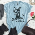 thumbnail image 2 of Doberman Mom T-shirt, Unisex Women's Shirt, Doberman Pinscher Owner, Best Dog Mom Gift, Heather Light Blue, Medium, 2 of 6