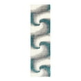 thumbnail image 3 of Unique Loom Soft Touch Shag Collection Area Rug - Selin (2' 7" x 10' Runner Turquoise/Gray), 3 of 7