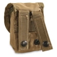 thumbnail image 2 of GI USMC Molle II Compatible Multipurpose Pouch, Hiking, Camping, Fishing Pouch, Coyote Brown Made in USA— 2 Pack, 2 of 2