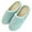 Blue, variant on 1 Pair Men's Women's Cozy Fleece House Slippers Slip-on Shoes Winter Warm Flip Flops