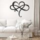 thumbnail image 4 of 55*46CM Infinity Heart Wall Decor Metal Wall Art, Iron Art Decoration Gift, Eternal Love Wall Sculpture for Home Bedroom Living Room, 4 of 5