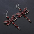 thumbnail image 2 of Retro Multicolor Diamond Tassel Insect Earrings Female Long Ear Jewelry, 2 of 9
