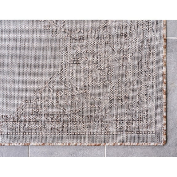Outdoor Nirie Collection Area Rug Beige - 5'x8'
