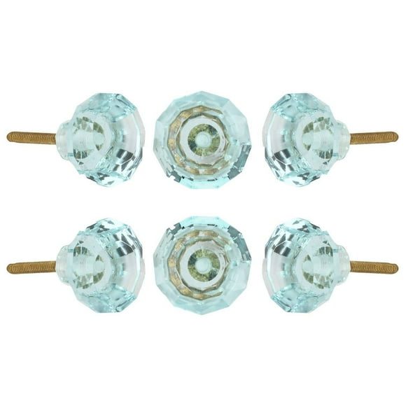 Cut Glass Cabinet Knob ( Set Of 6 )