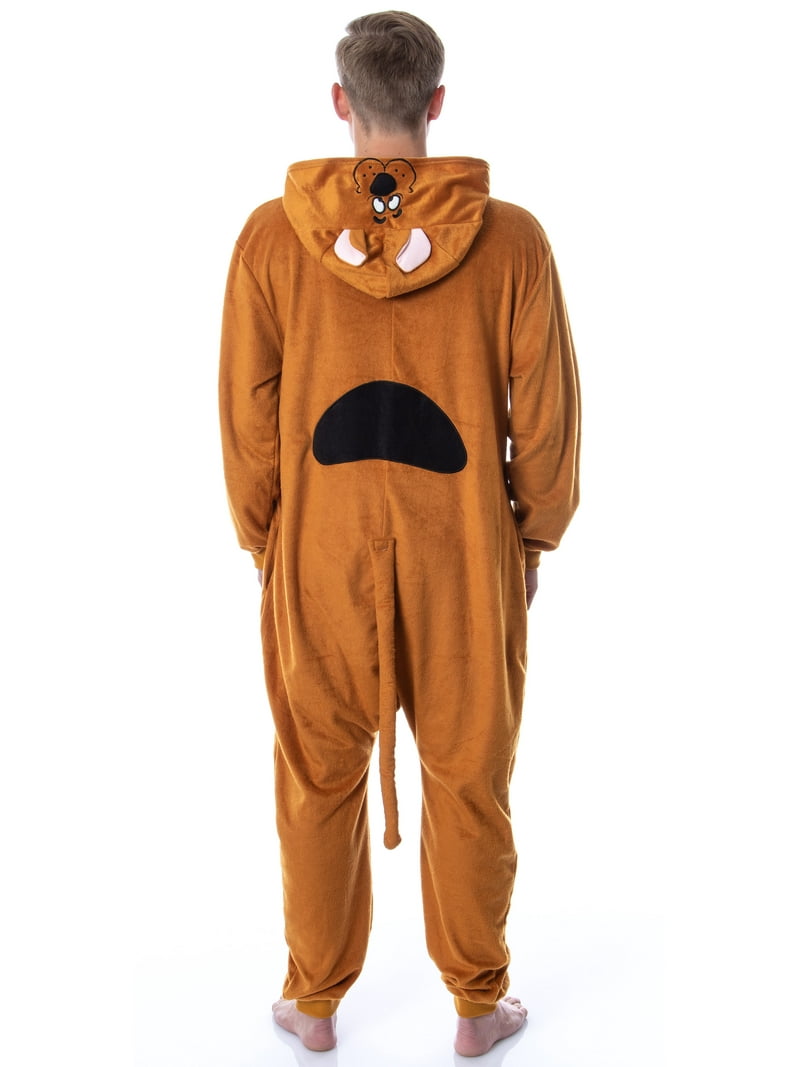 Scooby-Doo Mens' Hooded Union Suit Adult Costume Pajama Sleeper