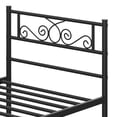 thumbnail image 3 of 13 inch Classic Metal Bed Frame with Headboard Mattress Foundation/Platform Bed/Slatted Bed Base for Adult and Teens, Twin XL Size, Black, 3 of 5