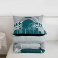 thumbnail image 4 of Football Comforter Full,Sports Football Fans Bedding Set ,Football Team Comforter Sets,Sports Football Fans Duvet Insert with 2 Pillow Shams(Philadelphia), 4 of 7