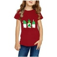 thumbnail image 1 of Qiopertar Haut à Manches Courtes Imprimé Col Rond Mignon Mode pour Enfants Garçons Filles en Solde à Moins de 5$ en Solde, 1 of 4