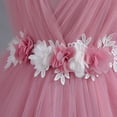 thumbnail image 5 of IBTOM CASTLE Toddler Flower Girls Tulle Dress Sleeveless Princess Tutu Dress Birthday Party Wedding Pageant Gown 9-12 Months Dusty Pink, 5 of 8
