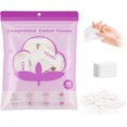 thumbnail image 1 of Classycoo TG Comprimés de Serviettes Comprimées - 50 Pcs Lingettes Jetables pour le Visage Débarbouillettes Mini Sac à Main Format Voyage Essentiels, Papier de Soie en Coton Portable pour le Camping, la Randonnée, le Sport, Lingettes pour les Mains (Épaissi), 1 of 7