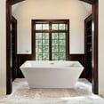 thumbnail image 3 of 60" Streamline N320PBR Soaking Freestanding Tub and Tray With Internal Drain in Polished Brass, 3 of 8