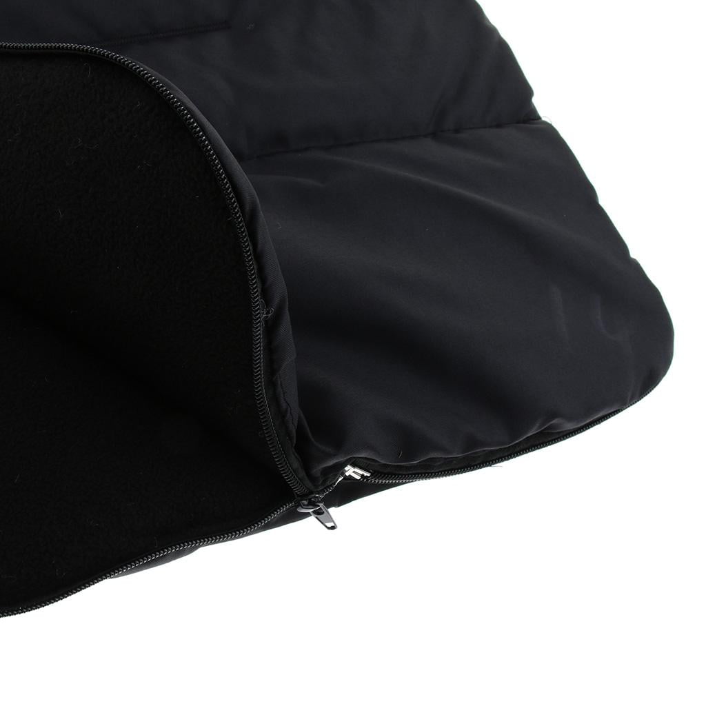 LeeQinersw Universal 3 in 1 Stroller Sleeping Bag, Winter Footmuff Cover Bunting for Baby Newborns - Black