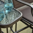 thumbnail image 3 of Outsunny Double Patio Glider With Tea Table, Tempered Glass, Outdoor, Garden, 3 of 10