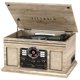 thumbnail image 1 of Victrola Nostalgic Tocadiscos Bluetooth 6 en 1 y centro multimedia con parlantes incorporados - Tocadiscos de 3 velocidades, reproductor de CD y casetes, radio AM/FM | Transmisión de música inalámbric, 1 of 5
