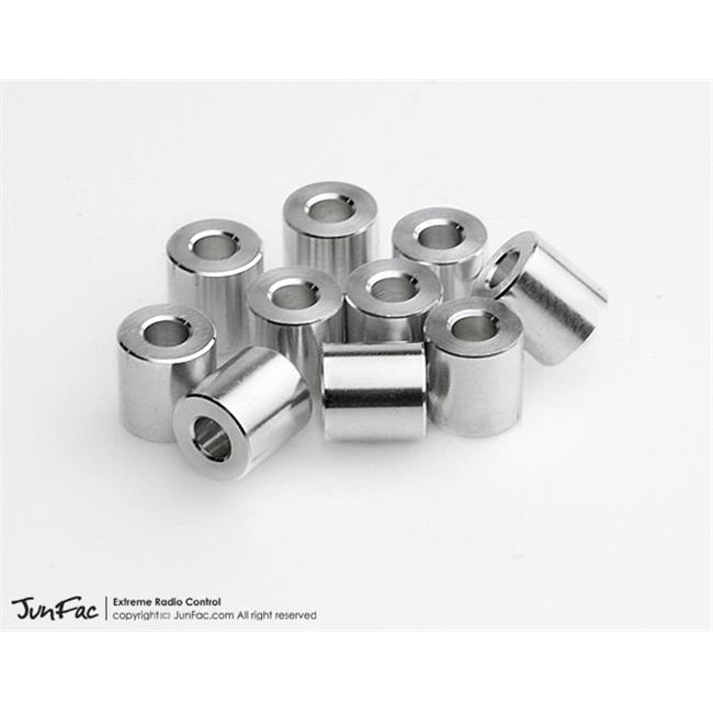 Junfac JUN80034 7 x 7 mm M3 Aluminum Spacer, 10 Piece