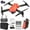 Orange, variant on RKZDSR Aircraft Intelligent 4K HD Dual Camera Aerial Photography Folding Drone Remote Control Aircraft Toy Gift For Boys And Girls Beginners