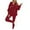 Red, variant on Idoravan Womens Sweat Suits and Jogger Sets Women Sweat Suit Hoodie And Leggings Casual And Comfortable Sweatshirt 3 Piece Suit