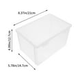 thumbnail image 2 of WHAMVOX Caja De Almacenamiento Para Pan Y Pasteles De Plástico Transparente Sin Olores Para Casa, 2 of 7