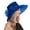 Blue, variant on Summer Hats for Women, Blue Women's Vintage Mesh Hat Floral Shade Holiday Brim Top Hat, Women's Hats, One Size, Womens Sun Hats, Running Hats for Women
