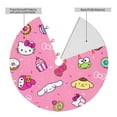 thumbnail image 4 of Lsque Sanrio Print Christmas Tree Skirt, Tree Skirt with Ties or Velcro, Perfect for Holiday Decorations, Halloween, and New Year-48", 4 of 7