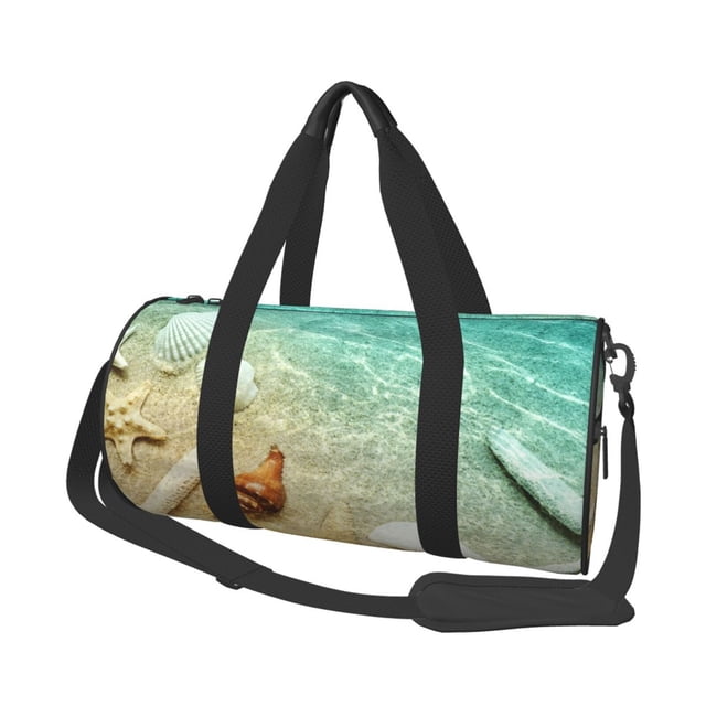Easygdp Starfish And Seashell On The Beach Bolsa de Viaje, Bolsa de Mano, Bolsa de Gimnasio, Bolsa de Equipaje para Viaje