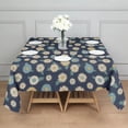 thumbnail image 3 of Pioneer Flower Floral Print Pattern Square Tablecloth, Waterproof Wipeable Spillproof Washable Table Cover for Home Kitchen Party Decor, 52"x52", 3 of 6
