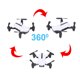 thumbnail image 5 of Drone plegable Quadcopter Wifi FPV 2.4GHz Juguete de control remoto con cámara de 2MP (Blanco), 5 of 8