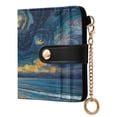 thumbnail image 2 of Small Wallet For Women Bifold Leather Pocket Coin Credit Card Holder With RFID Blocking The Sky Is Dotted with Stars, 2 of 6