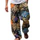 thumbnail image 1 of Pantalones casuales de playa Cagnkofi para hombre, holgados, rectos y con cordón, estampados, 1 of 5