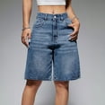 thumbnail image 3 of EMMIOL Women's Denim Shorts Mid-Low Waist Jean Shorts for Women,Y2K Vintage Summer Streetwear XS-XXXL, 3 of 9