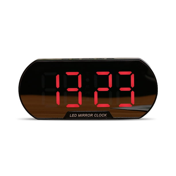 Despertador Led Espejo Relojes Fecha De Hora Electrónica Usb Multifunción Con Pantalla De Temperatura Moda Decoraciones Para El Hogar Escritorio Minnieouse HA027744-02