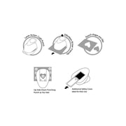 Bira Craft 1 3/8 x 1 3/8 Square Lever Action Craft Punch for Paper Crafting Scrapbooking(2 inch Square measured diagonally)