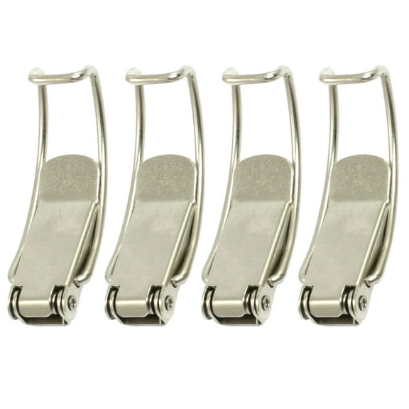 Uxcell Box Chest Case Spring Loaded Silver Tone Draw Toggle Latch 4 Pcs