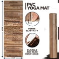 thumbnail image 3 of RDX Yoga Mat 6mm Thick with Straps and Carry bag, Non Slip Mats for Men Women, Fitness Workout Pilates Aerobic Planks, 183 X 61CM, 3 of 7